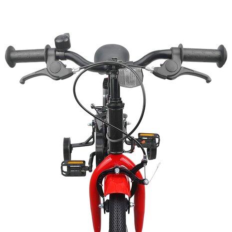 Kinderfiets 14 Inch voor 3-5 jaar oud Zwart Rood 5