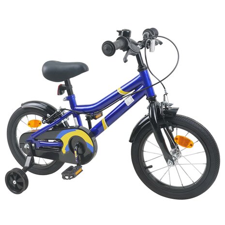 Kinderfiets 12 Inch voor 2-4 jaar oud Blauw en Zwart 2