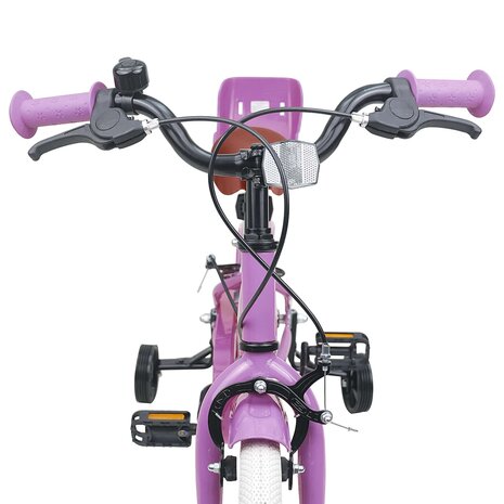 Kinderfiets 12 Inch voor 2-4 jaar oud Paars 5