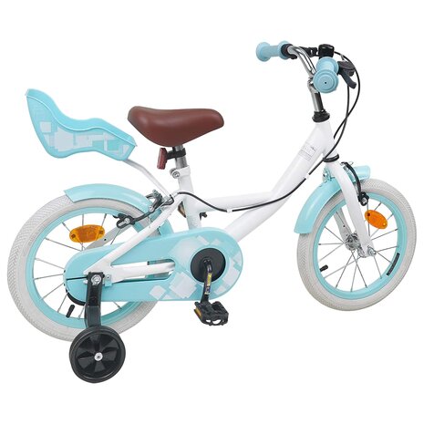 Kinderfiets 14 Inch voor 3-5 jaar oud Wit 3