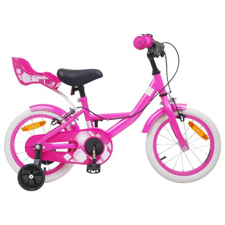 Kinderfiets 14 Inch voor 3-5 jaar oud Roze 1