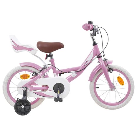 Kinderfiets 12 Inch voor 2-4 jaar oud Lichtroze 1