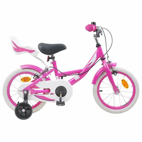 Kinderfiets 14 Inch voor 3-5 jaar oud Roze 1