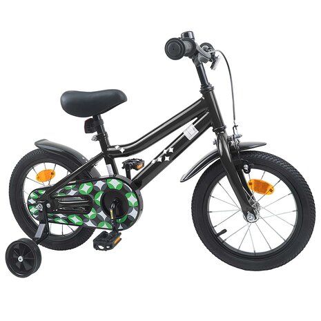 Kinderfiets 14 Inch voor 3-5 jaar oud Zwart 2