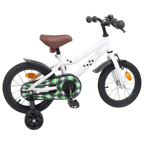 Kinderfiets 14 Inch voor 3-5 jaar oud Wit 3