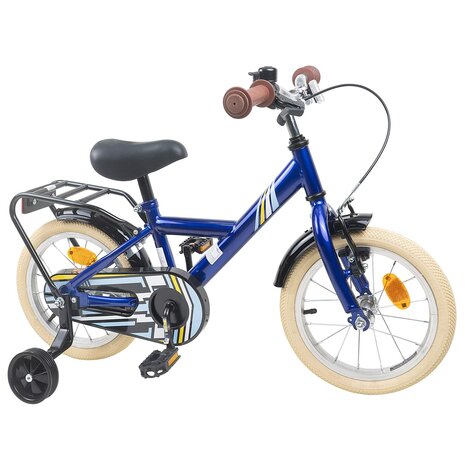 Kinderfiets 14 Inch voor 3-5 jaar oud Donkerblauw 2