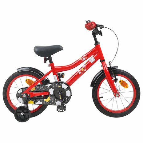 Kinderfiets 14 Inch voor 3-5 jaar oud Rood 1