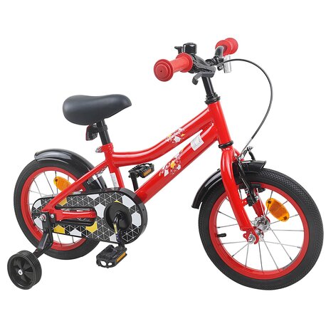 Kinderfiets 14 Inch voor 3-5 jaar oud Rood 2