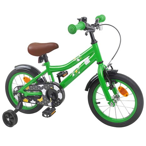 Kinderfiets 12 Inch voor 2-4 jaar oud Groen 2