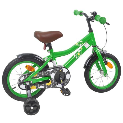 Kinderfiets 14 Inch voor 3-5 jaar oud Groen 3