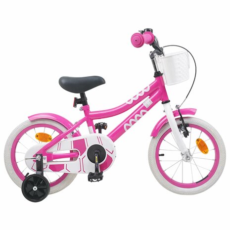 Kinderfiets 14 Inch voor 3-5 jaar oud Roze 1