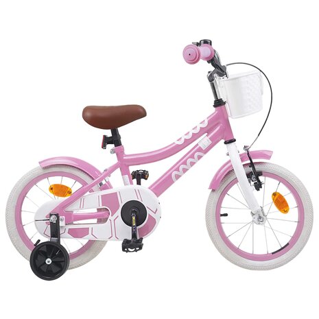 Kinderfiets 12 Inch voor 2-4 jaar oud Lichtroze 1