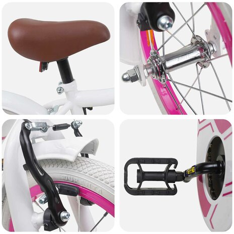 Kinderfiets 12 Inch voor 2-4 jaar oud Wit 4