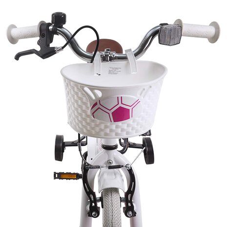 Kinderfiets 14 Inch voor 3-5 jaar oud Wit 5