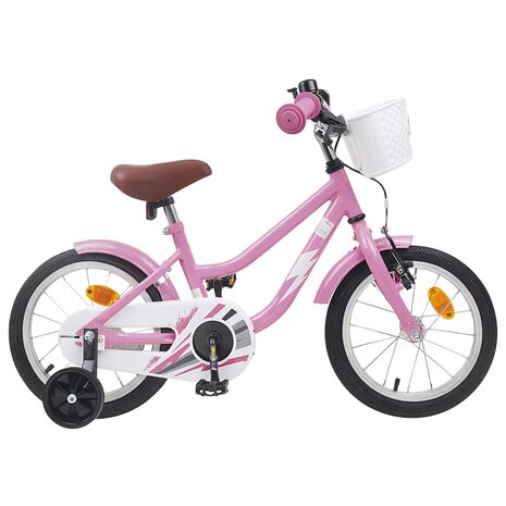 Kinderfiets 12 Inch voor 2-4 jaar oud Lichtroze 1