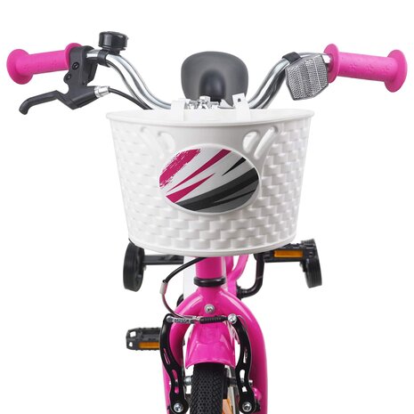 Kinderfiets 12 Inch voor 2-4 jaar oud Donkerroze 5