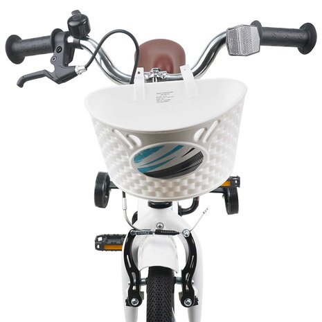 Kinderfiets 14 Inch voor 3-5 jaar oud Wit 5