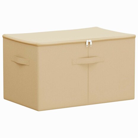 Opbergbox Cr&egrave;mekleurig 55 x 35 x 32 cm Nonwoven stof 2