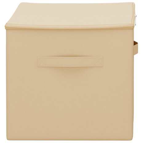 Opbergbox Cr&egrave;mekleurig 55 x 35 x 32 cm Nonwoven stof 5