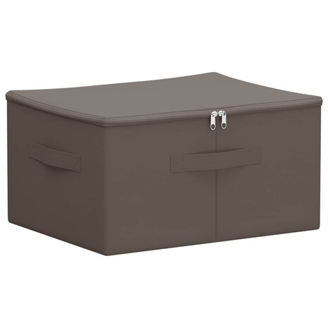 Opbergbox Grijs 43 x 34 x 23 cm Nonwoven stof 2