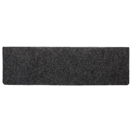 Trapmatten Zelfklevend 5 stuks 65x21x4 cm donkergrijs Rechthoekige Rand 5