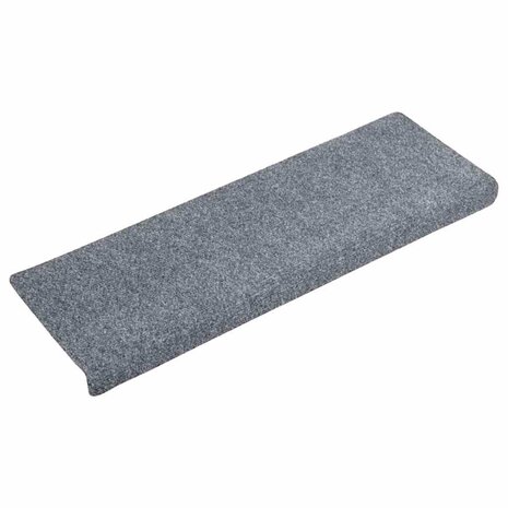 Trapmatten zelfklevend 10 stuks 65x21x4 cm lichtgrijs met rechthoekige rand 3