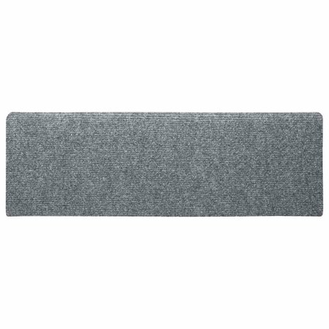 Trapmatten zelfklevend 10 stuks 65x21x4 cm lichtgrijs met rechthoekige rand 5