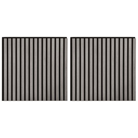 Wandpanelen 2 pcs Grijs 60,5 x 60 cm 2