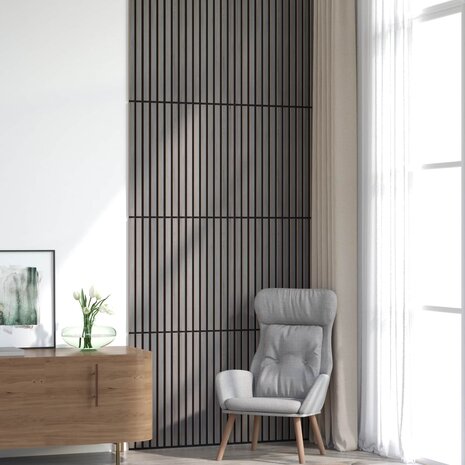 Wandpanelen 8 pcs Grijs 60,5 x 60 cm 1