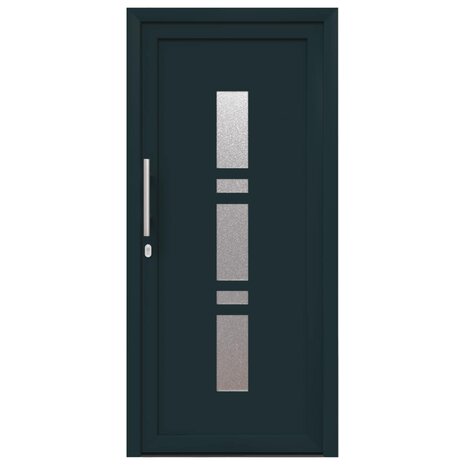 Voordeur Antracietkleurig 88 x 200 cm PVC 7