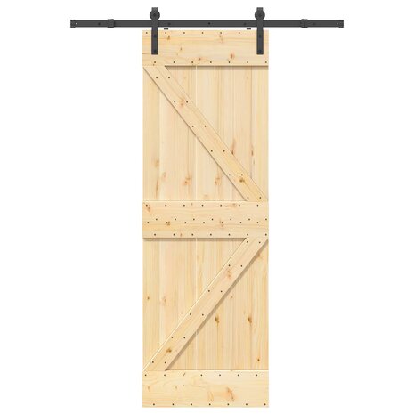 Schuifdeur NARVIK Naturel en Zwart 70 x 210 cm (152,5 cm) 4