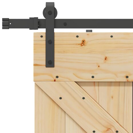 Schuifdeur NARVIK Naturel en Zwart 80 x 210 cm (152,5 cm) 7