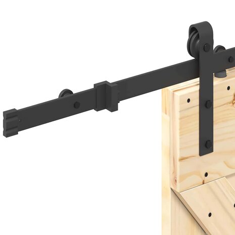 Schuifdeur NARVIK Naturel en Zwart 70 x 210 cm (213,5 cm) 6