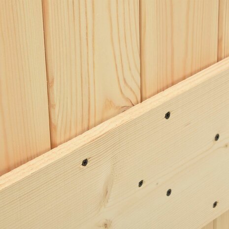 Schuifdeur NARVIK Naturel en Zwart 80 x 210 cm (213,5 cm) 5