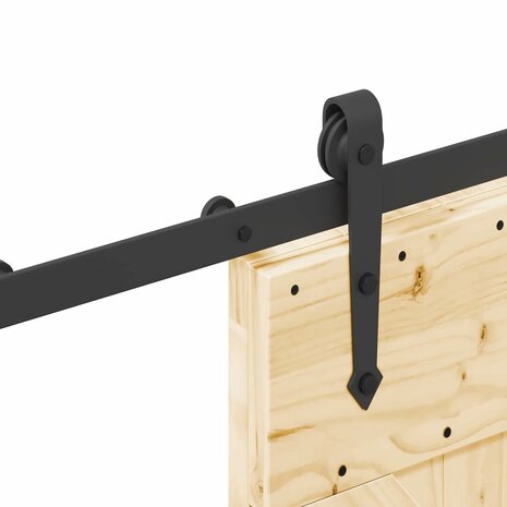Schuifdeur NARVIK Naturel en Zwart 70 x 210 cm (152,5 cm) 6