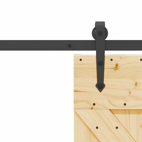 Schuifdeur NARVIK Naturel en Zwart 70 x 210 cm (152,5 cm) 7