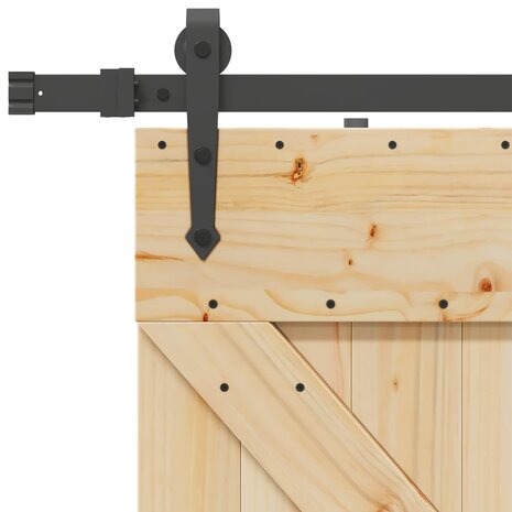 Schuifdeur NARVIK Naturel en Zwart 80 x 210 cm (152,5 cm) 7