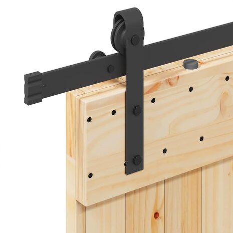 Schuifdeur NARVIK Naturel en Zwart 70 x 210 cm (213,5 cm) 6