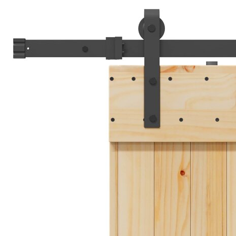 Schuifdeur NARVIK Naturel en Zwart 70 x 210 cm (213,5 cm) 7
