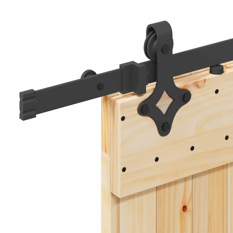Schuifdeur NARVIK Naturel en Zwart 70 x 210 cm (213,5 cm) 6