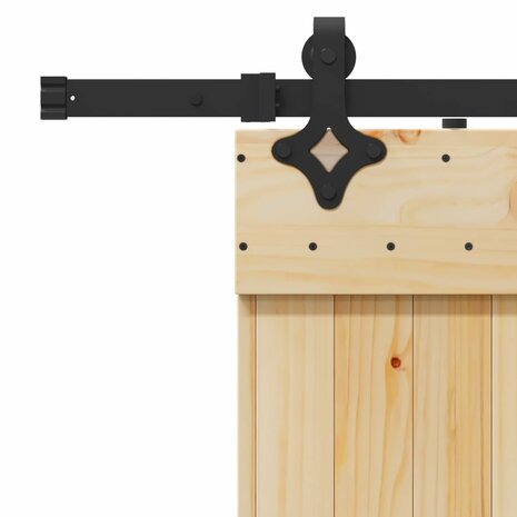 Schuifdeur NARVIK Naturel en Zwart 70 x 210 cm (213,5 cm) 7
