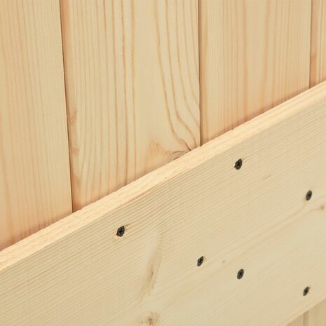 Schuifdeur NARVIK Naturel en Zwart 70 x 210 cm (213,5 cm) 5
