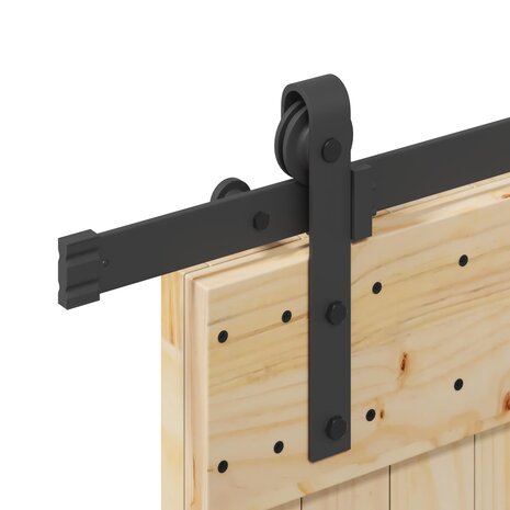 Schuifdeur NARVIK Naturel en Zwart 70 x 210 cm (152,5 cm) 6