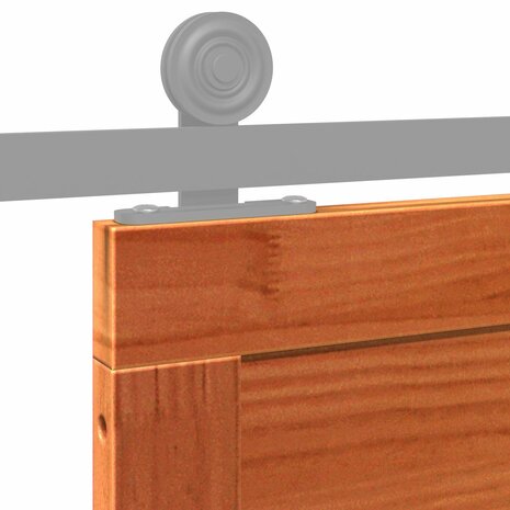Schuifdeur Wasbruin 90 x 2,5 x 208 cm Massief grenenhout 8