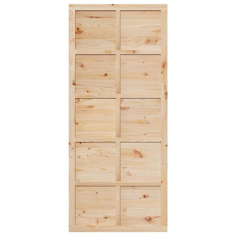 Schuifdeur Naturel 80 x 2,5 x 208 cm Massief grenenhout 4