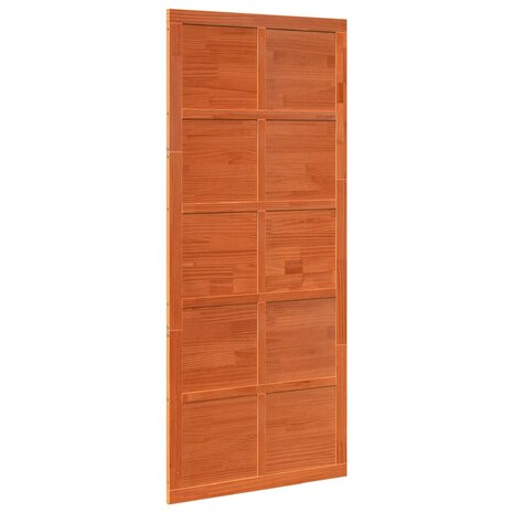 Schuifdeur Wasbruin 80 x 2,5 x 208 cm Massief grenenhout 2