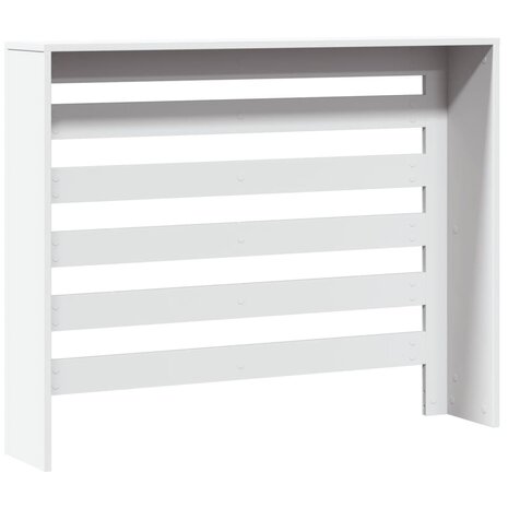 Radiatorombouw 104x20x82 cm bewerkt hout wit 4