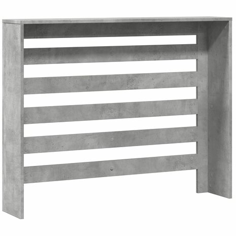 Radiatorombouw 104x20x82 cm bewerkt hout betongrijs 4
