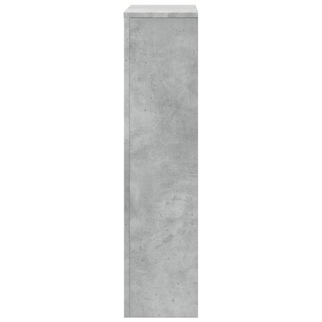Radiatorombouw 104x20x82 cm bewerkt hout betongrijs 5