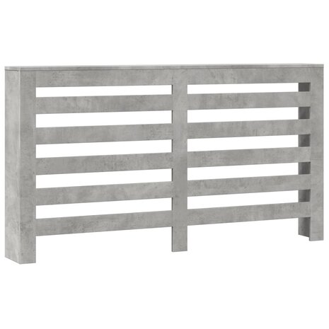 Radiatorombouw 149x20x82 cm bewerkt hout betongrijs 2